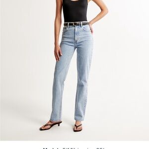 Abercrombie & Fitch Blue Straight Leg Jeans